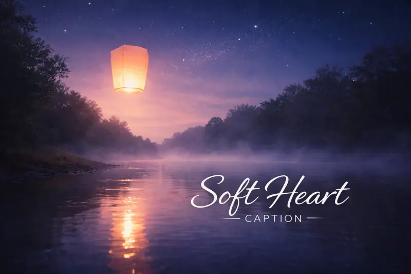 soft heart captions for boys