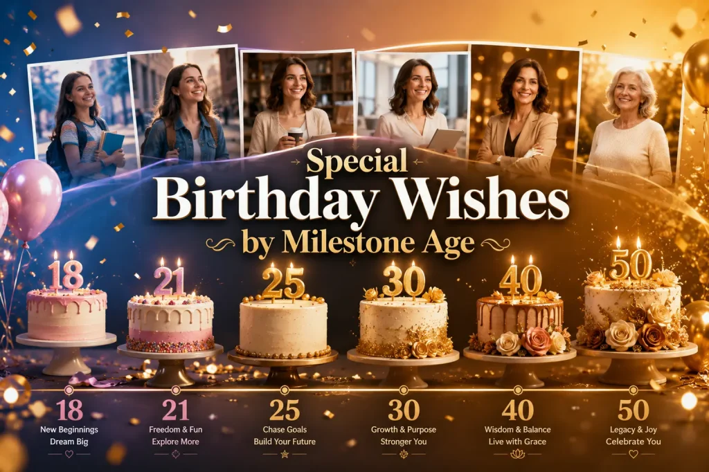 special birthday wishes by milestone age