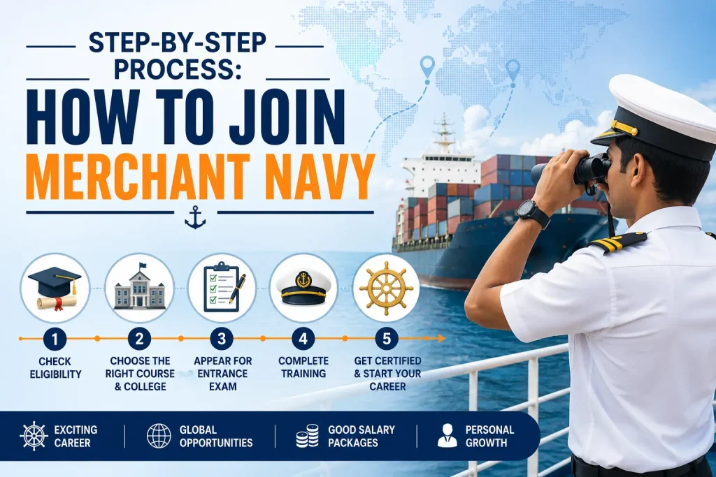 step by step process how to join merchant navy