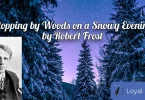 stopping by woods on a snowy evening