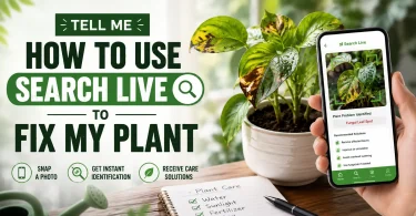 tell me how to use search live to fix my plant
