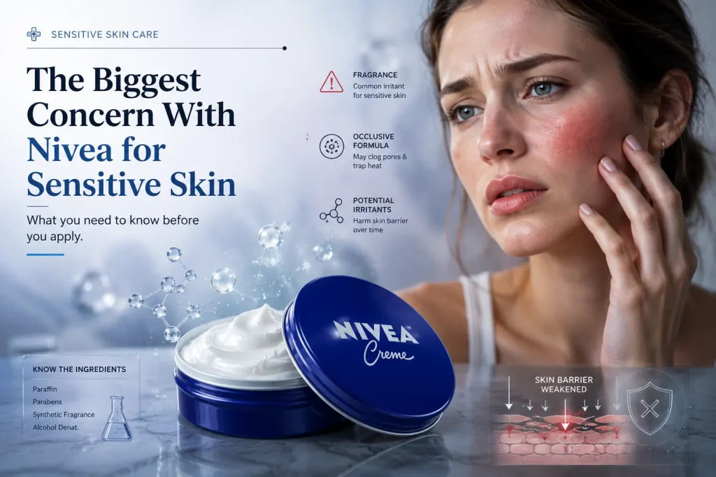 the biggest concern with nivea for sensitive skin