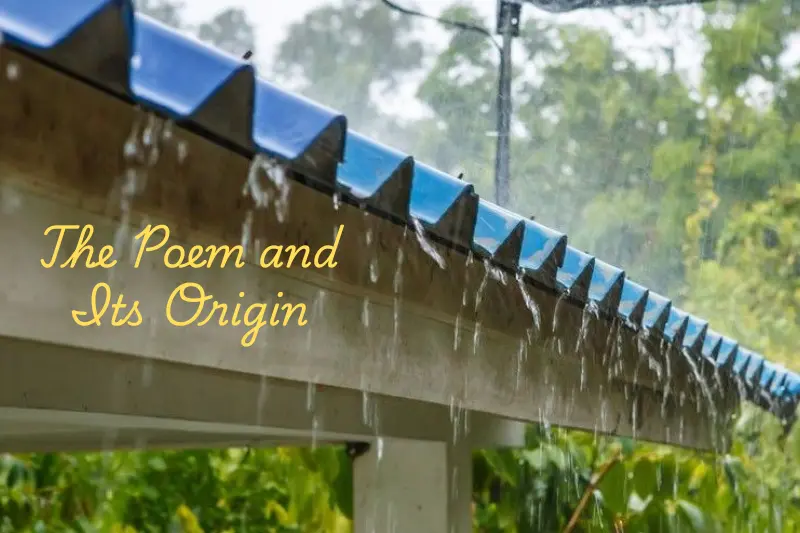 the poem and its origin