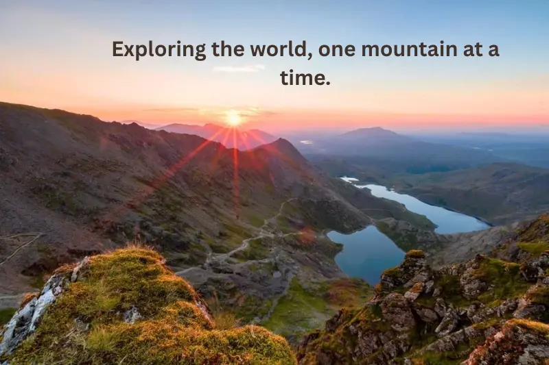 travel & wanderlust mountain captions