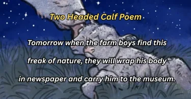 two headed calf poem