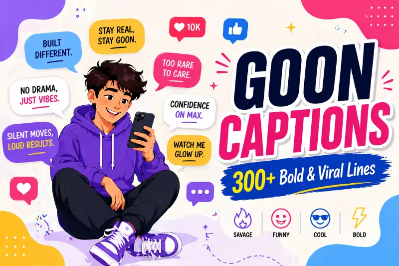 viral goon captions