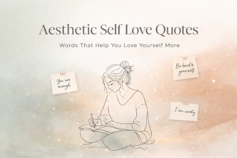what are aesthetic self love quotes