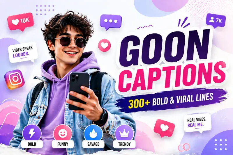 what are goon captions