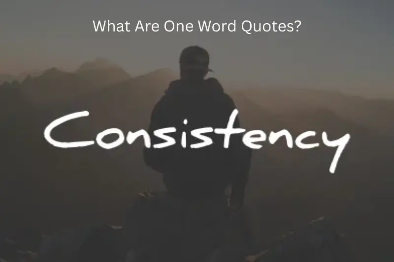 what are one word quotes