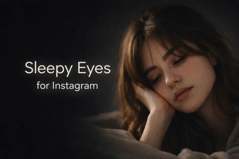 what do “sleepy eyes” mean on instagram