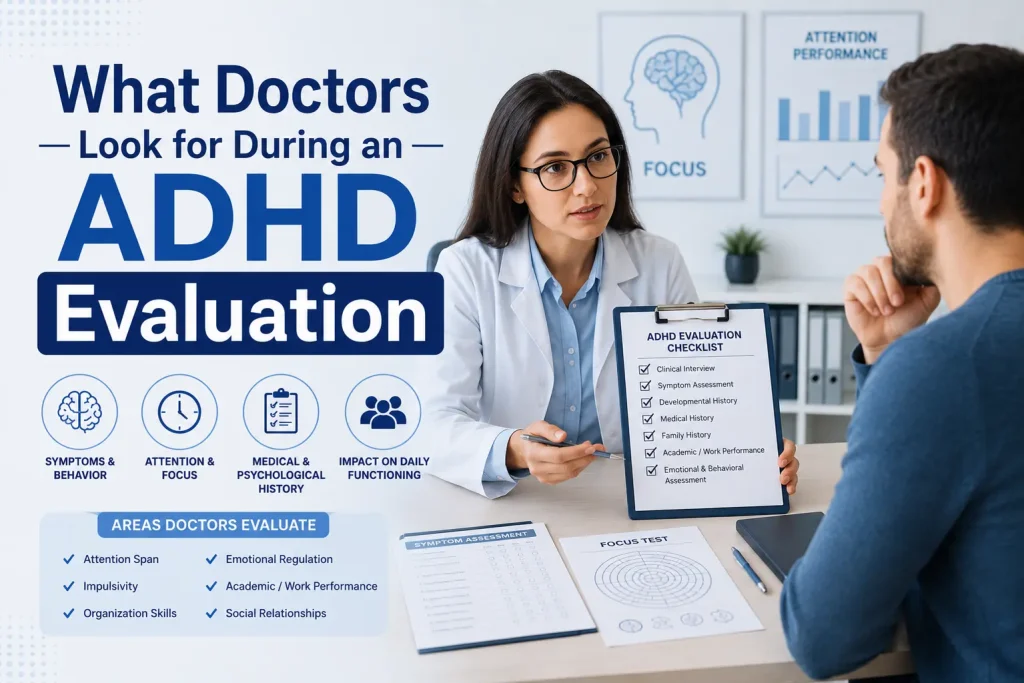 what doctors look for during an adhd evaluation