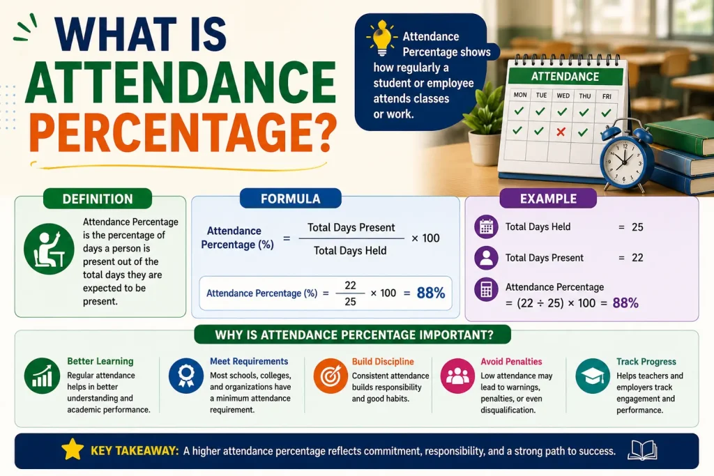 what is attendance percentage