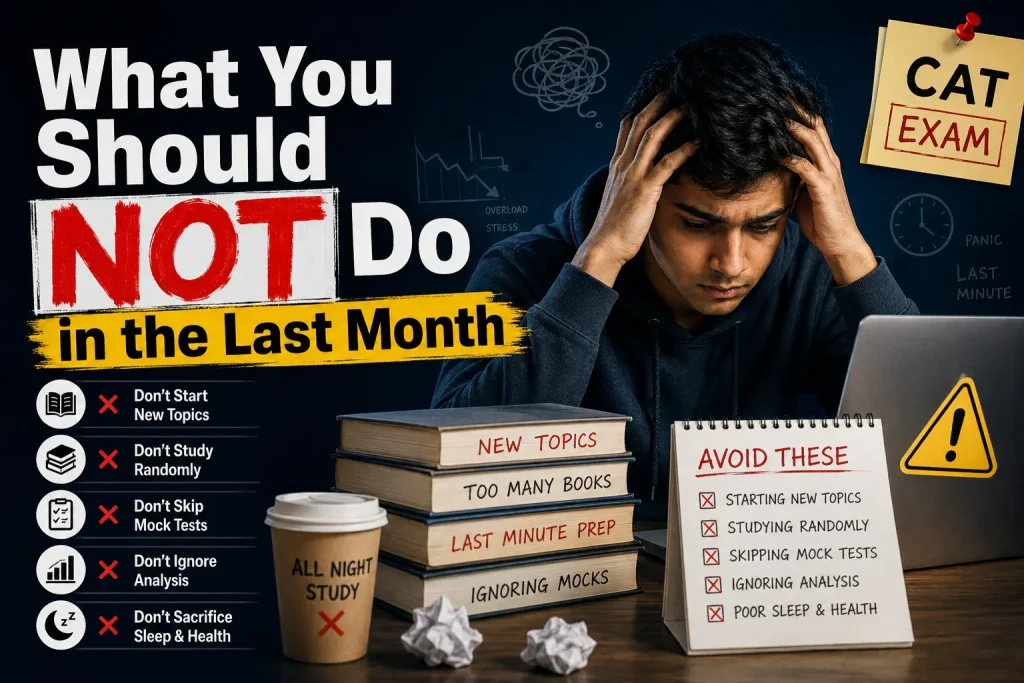 what you should not do in the last month