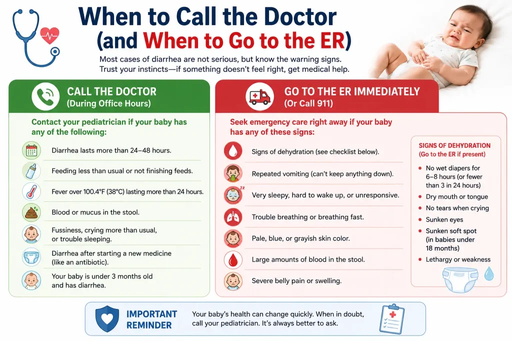 when to call the doctor and when to go to the er
