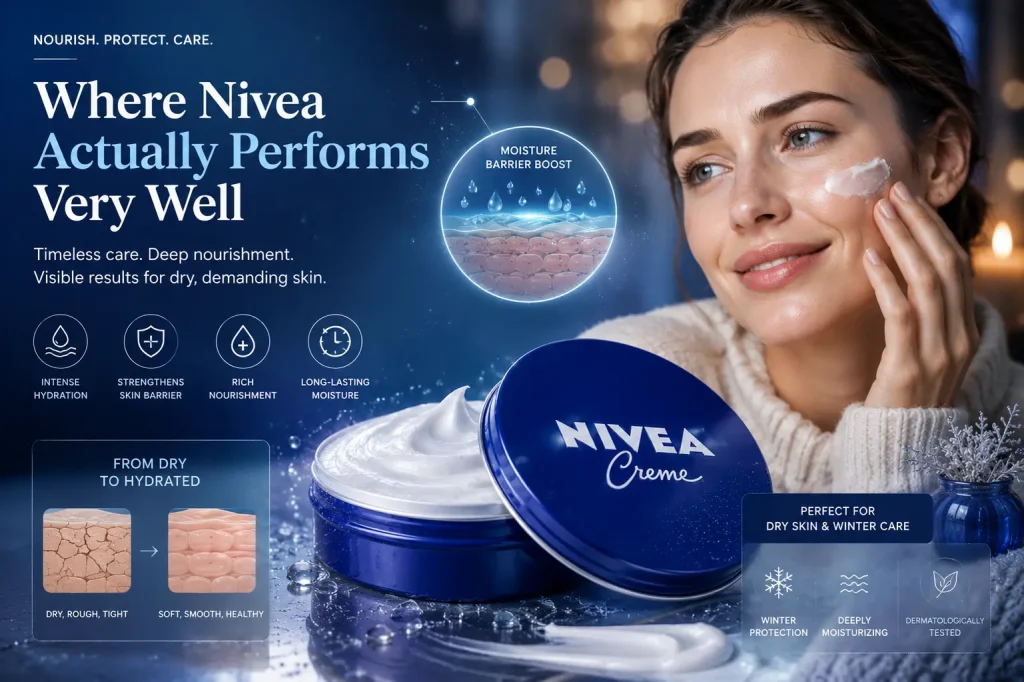 where nivea actually performs very well
