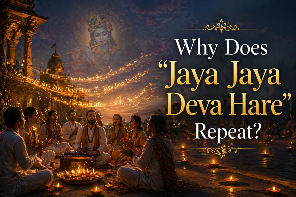 why does jaya jaya deva hare repeat