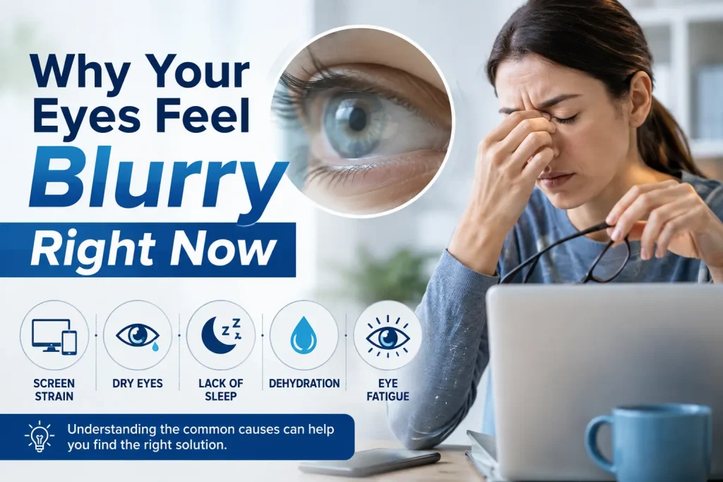 why your eyes feel blurry right now