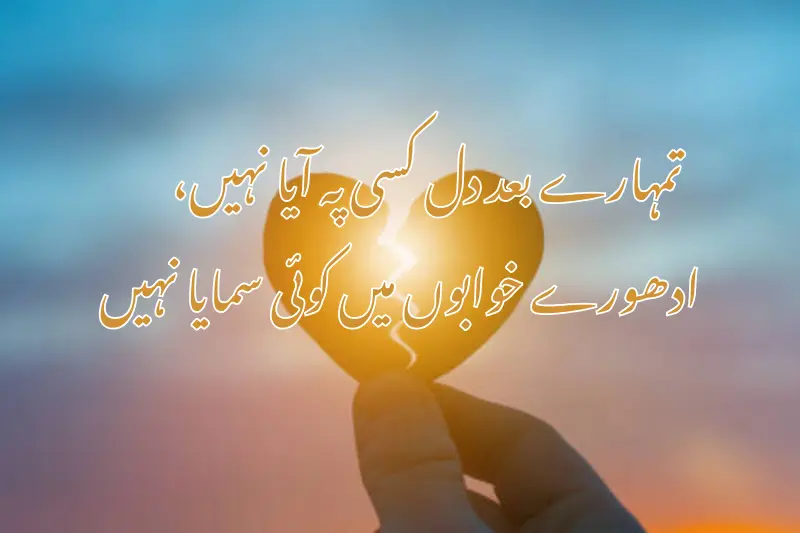 تمہارے بعد دل کسی پہ آیا نہیں،