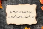ماں وہ چراغ ہے جو ہر رات جلتا ہے اپنی سانسوں کی لو سے ہمیں روشنی دیتا ہے