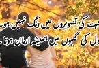محبت کی تصویروں میں رنگ نہیں ہوتے، مگر دل کی گلیوں میں ہمیشہ ارمان ہوتا ہے۔