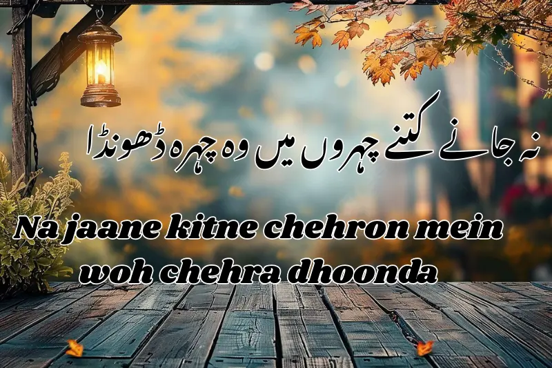 نہ جانے کتنے چہروں میں وہ چہرہ ڈھونڈا