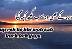 چپ رہ کے بھی وہ سب کچھ کہہ گیا