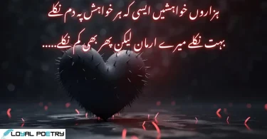 ہزاروں خواہشیں ایسی کہ ہر خواہش پہ دم نکلے بہت نکلے میرے ارمان لیکن پھر بھی کم نکلے