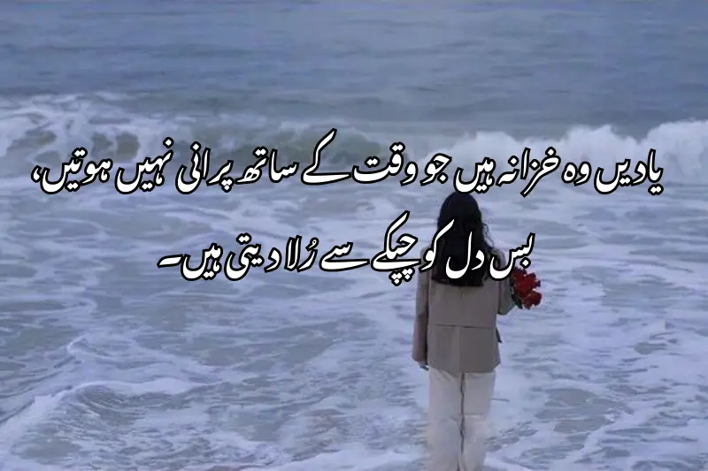 یادیں وہ خزانہ ہیں جو وقت کے ساتھ پرانی نہیں ہوتیں، بس دل کو چپکے سے رُلا دیتی ہیں۔